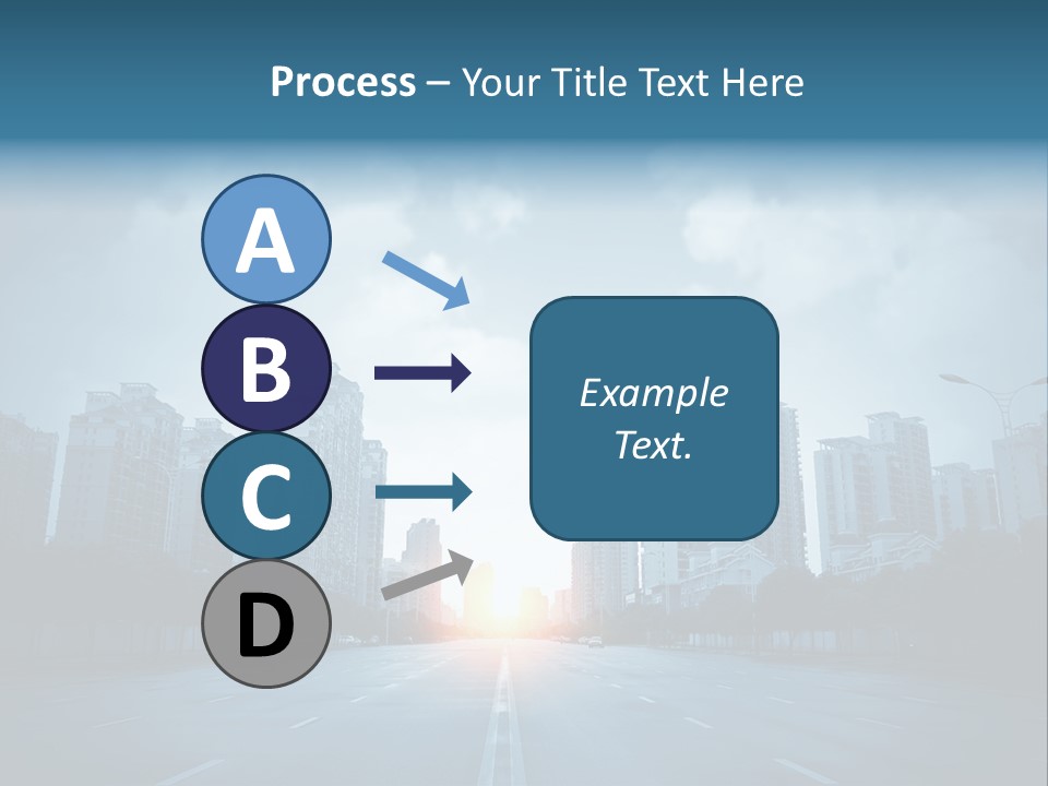 Construction City Road PowerPoint Template