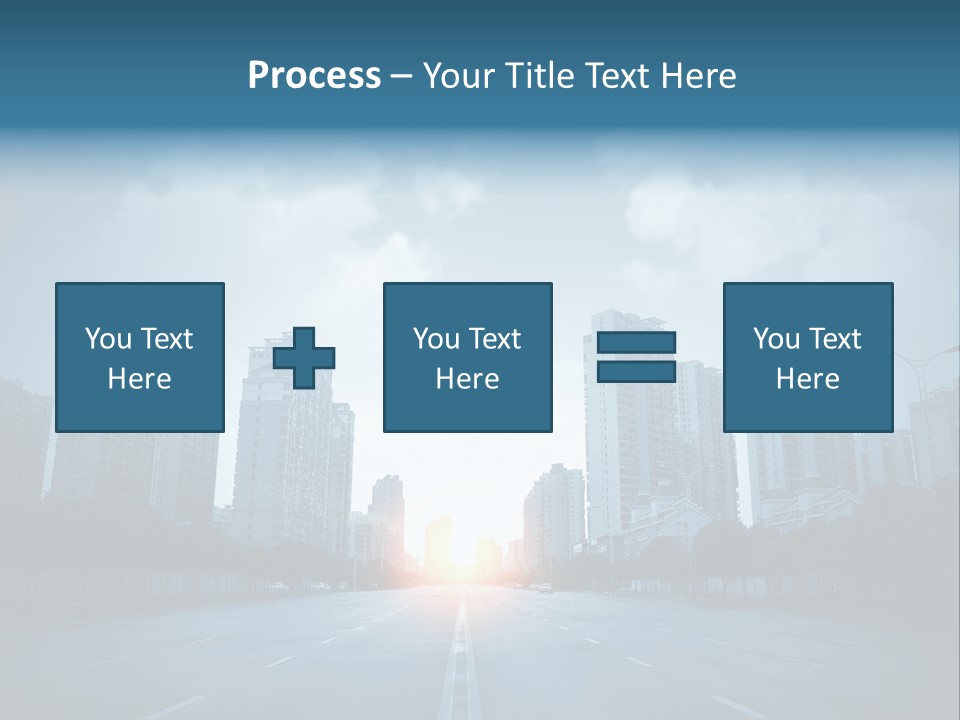 Construction City Road PowerPoint Template