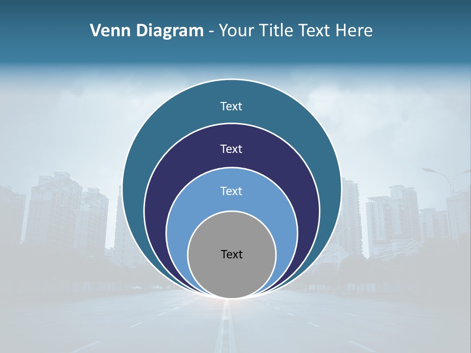 Construction City Road PowerPoint Template