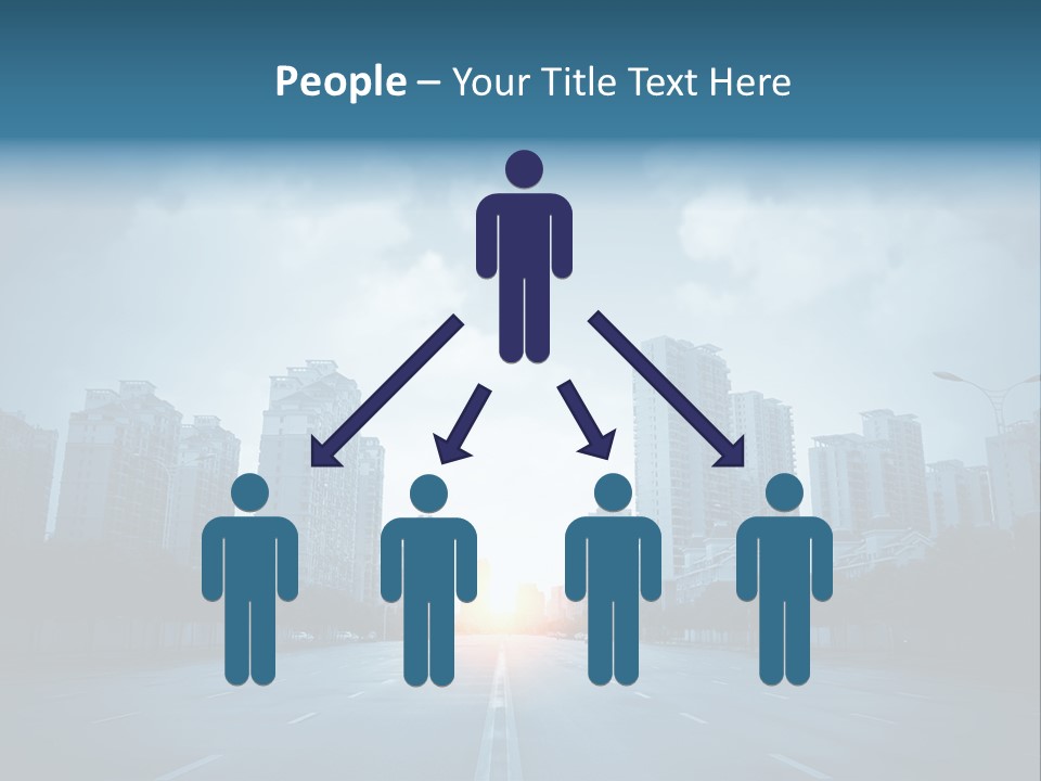 Construction City Road PowerPoint Template