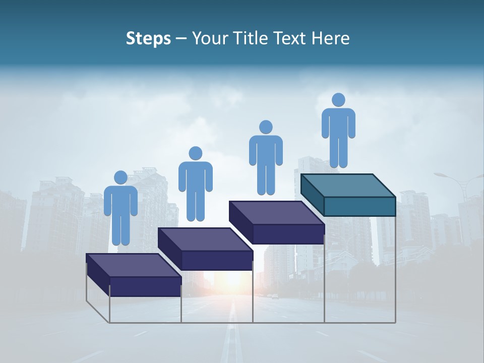 Construction City Road PowerPoint Template