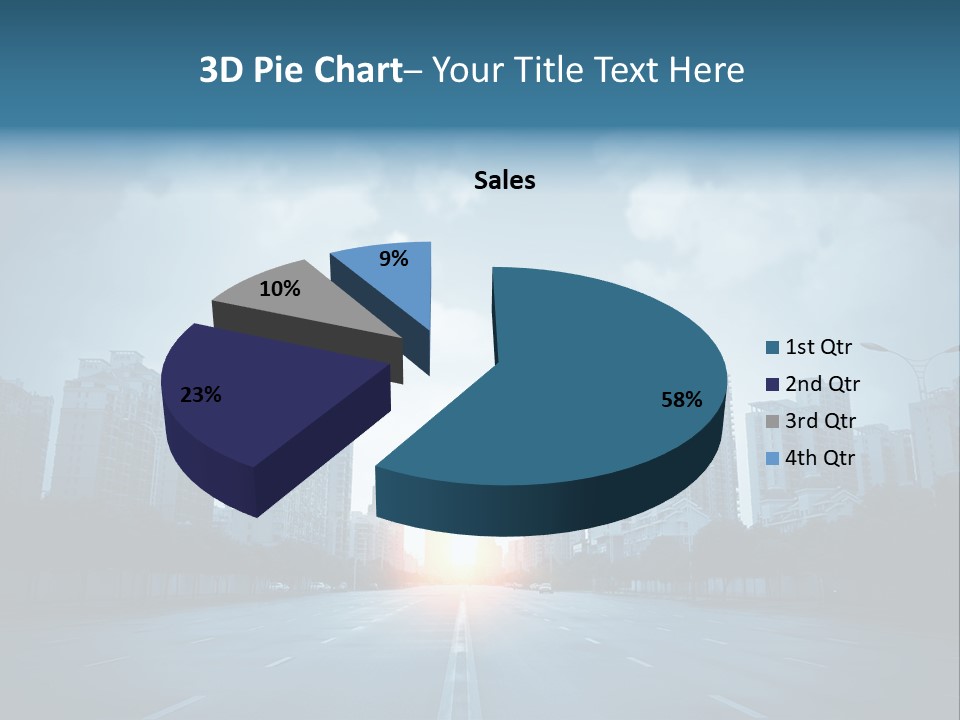 Construction City Road PowerPoint Template