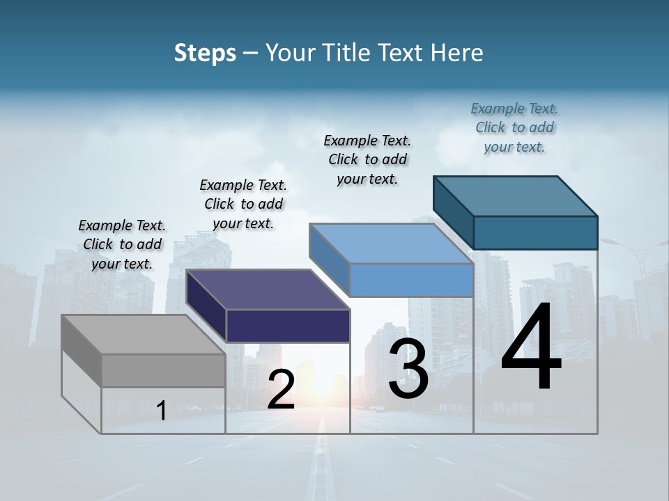 Construction City Road PowerPoint Template