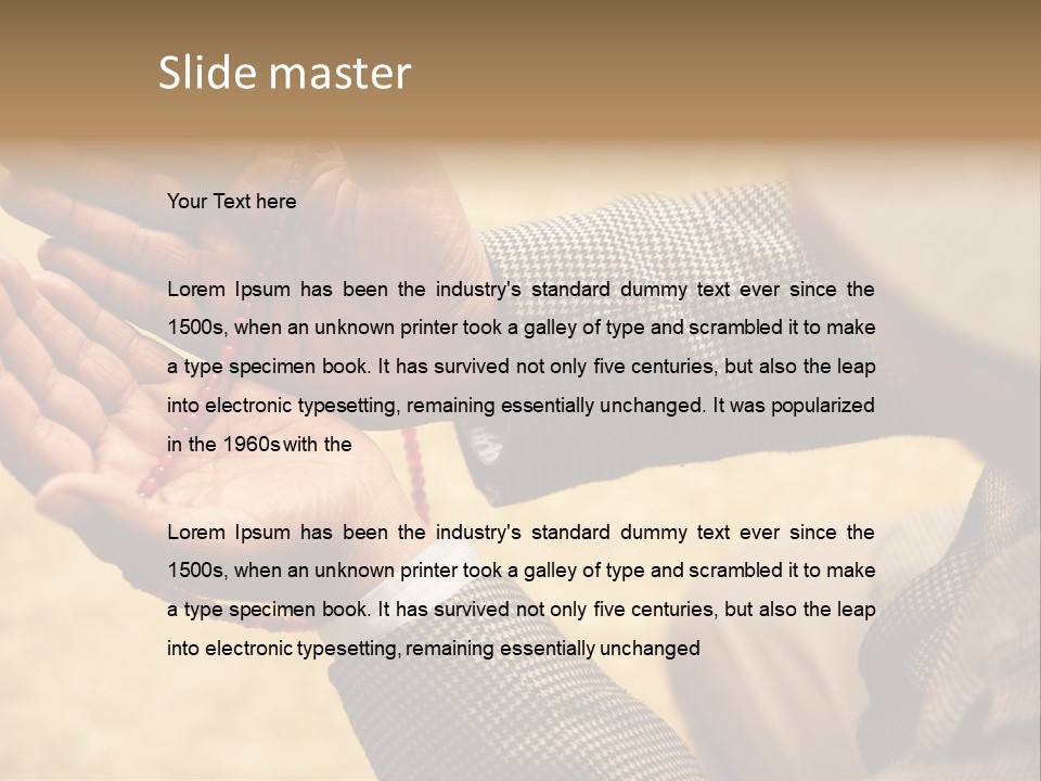 Portrait Sharia East PowerPoint Template