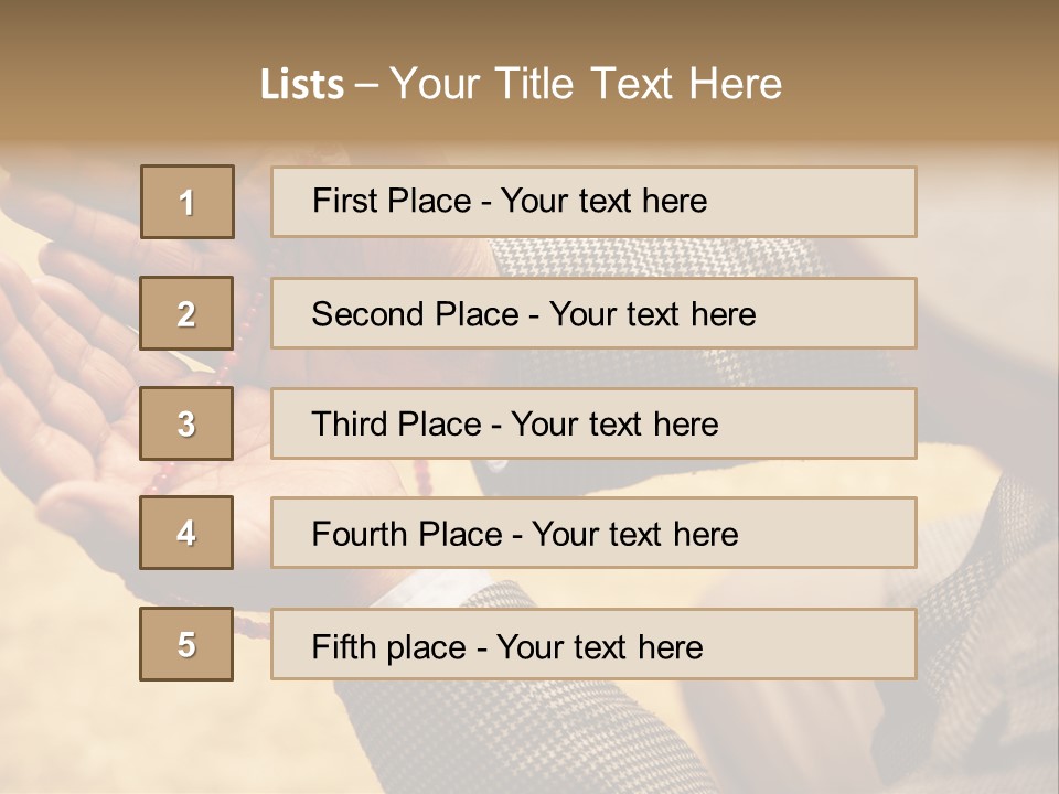 Portrait Sharia East PowerPoint Template