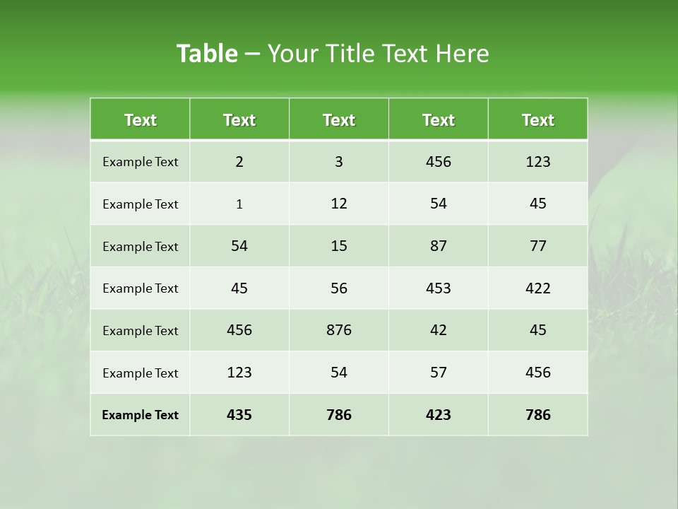 Field Relaxation Natural PowerPoint Template