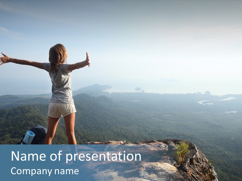 Traveler Sport Horizon PowerPoint Template