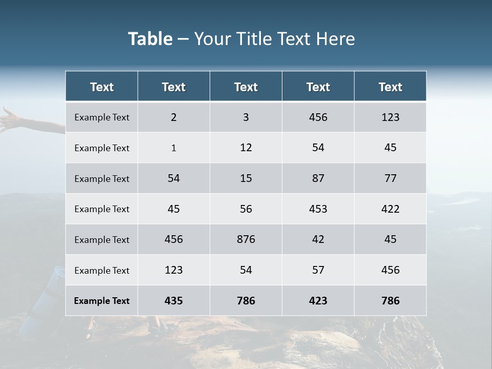 Traveler Sport Horizon PowerPoint Template