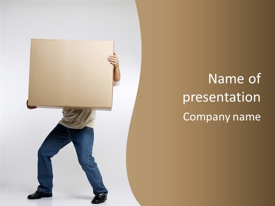 Paper Courier Heavy PowerPoint Template