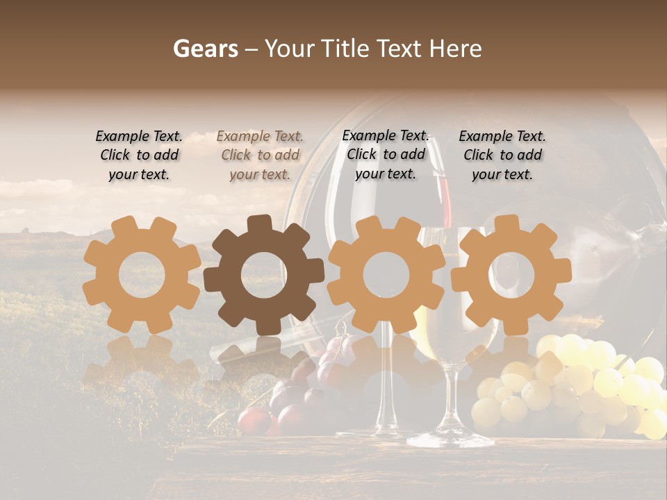 Tasty Outside Bottle PowerPoint Template