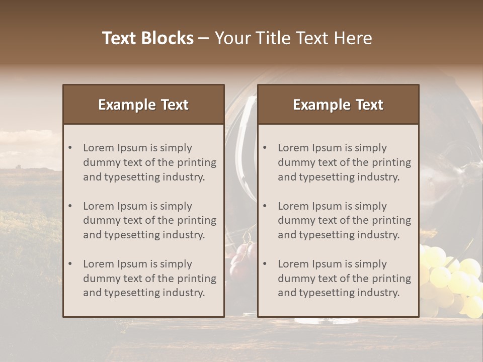 Tasty Outside Bottle PowerPoint Template
