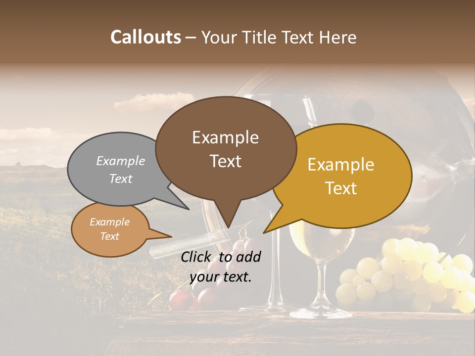 Tasty Outside Bottle PowerPoint Template