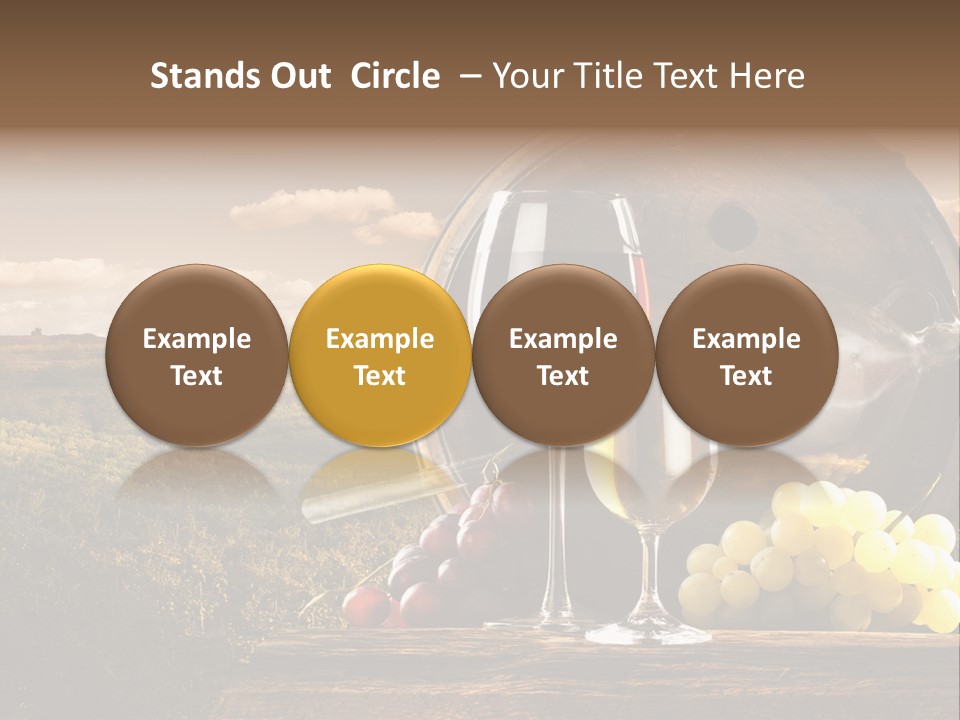 Tasty Outside Bottle PowerPoint Template