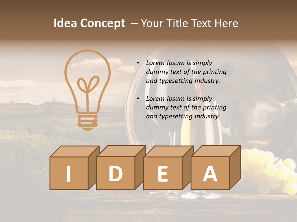 Tasty Outside Bottle PowerPoint Template