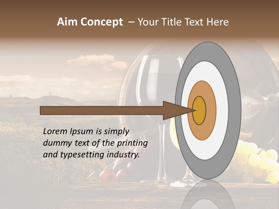 Tasty Outside Bottle PowerPoint Template