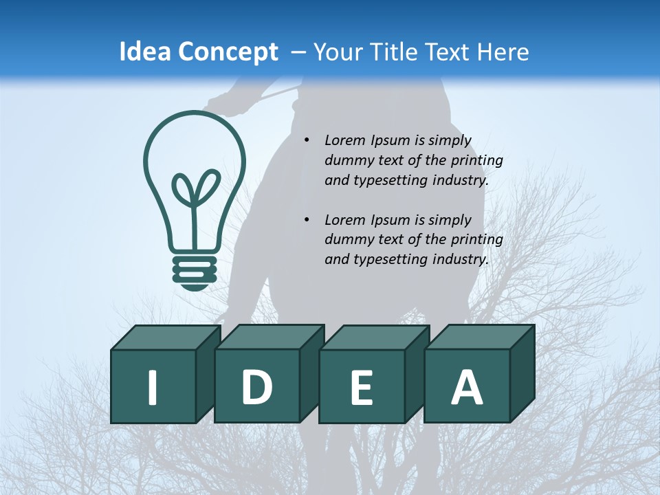 Skyline Washington Backlit PowerPoint Template