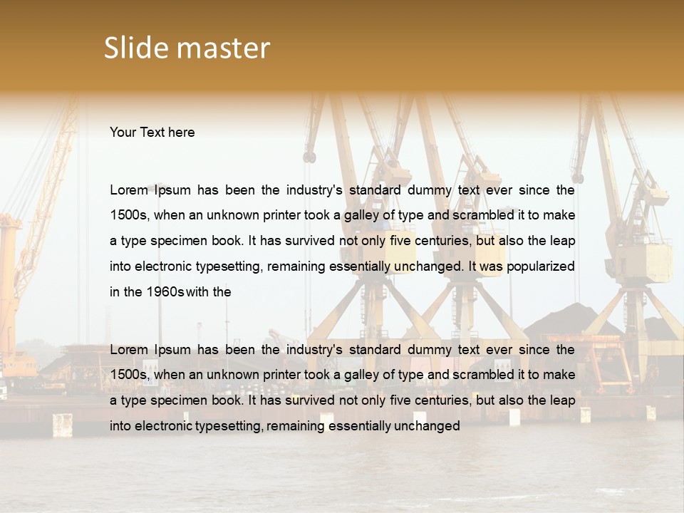 Carrier Transportation Industry PowerPoint Template