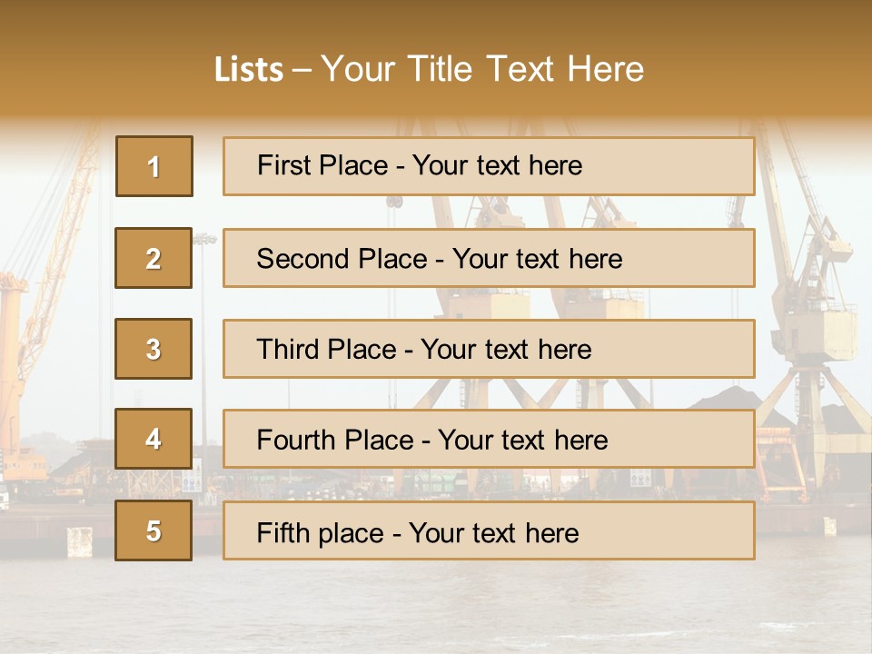 Carrier Transportation Industry PowerPoint Template