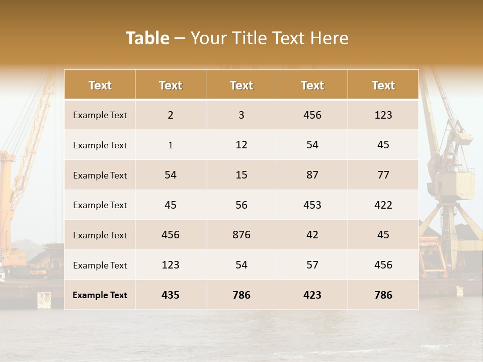 Carrier Transportation Industry PowerPoint Template