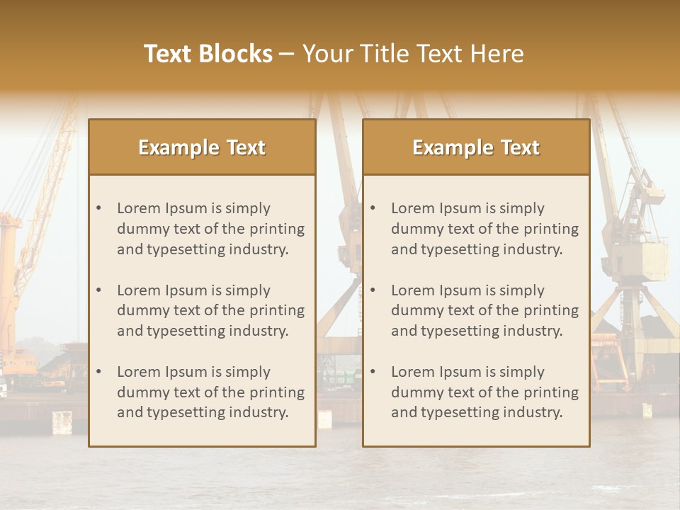 Carrier Transportation Industry PowerPoint Template