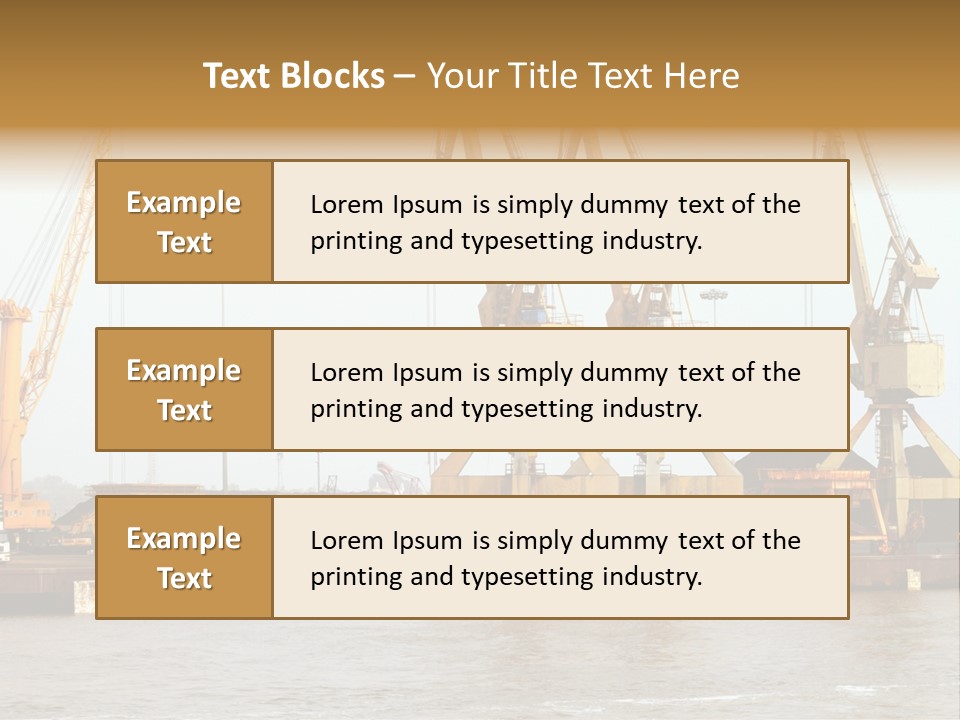 Carrier Transportation Industry PowerPoint Template