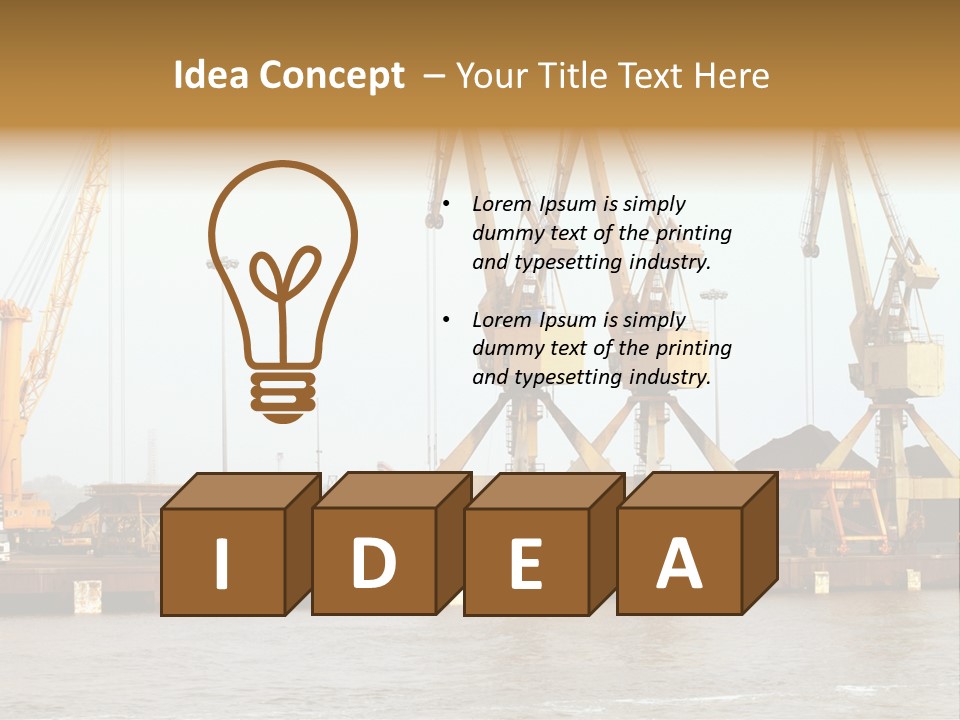 Carrier Transportation Industry PowerPoint Template