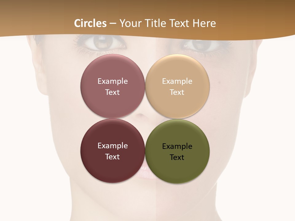 Lips Beautiful Face PowerPoint Template