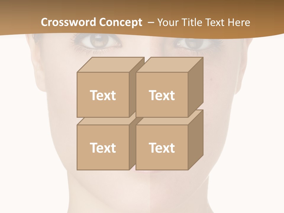 Lips Beautiful Face PowerPoint Template