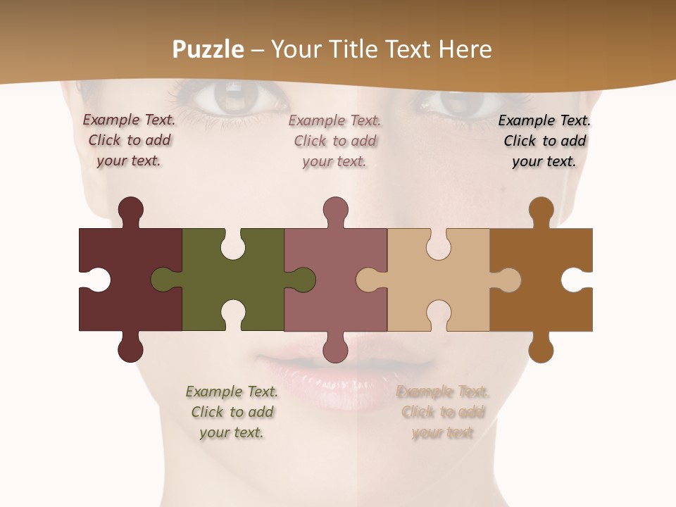 Lips Beautiful Face PowerPoint Template