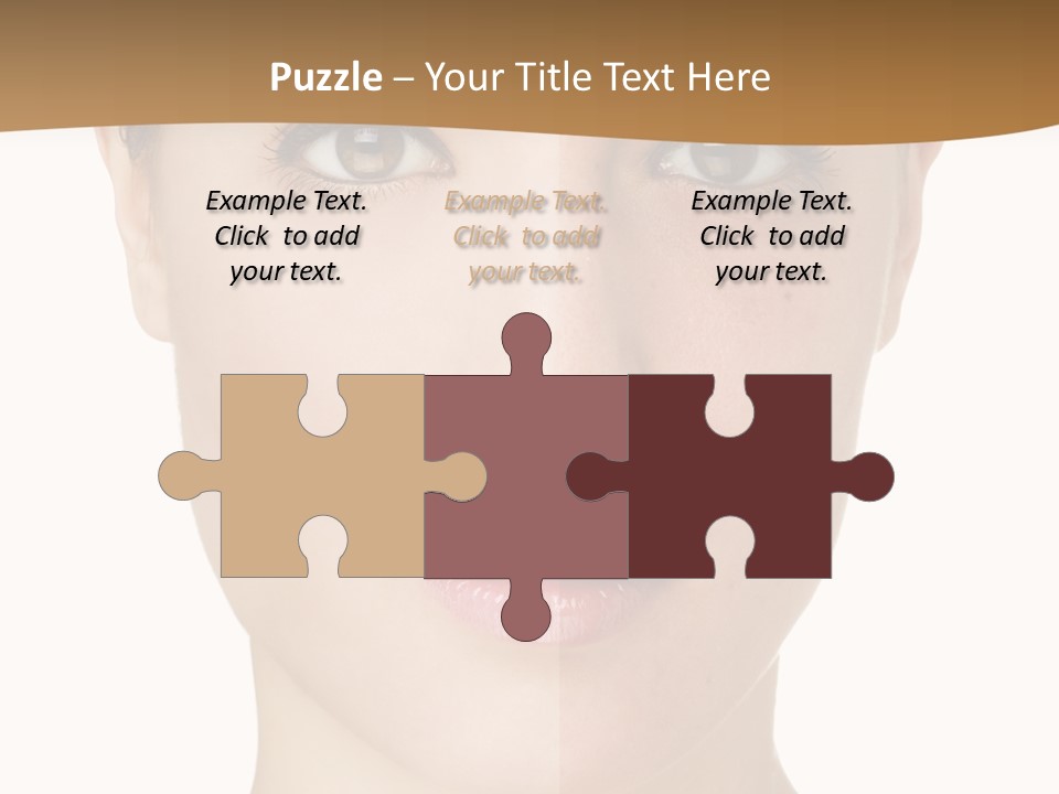 Lips Beautiful Face PowerPoint Template