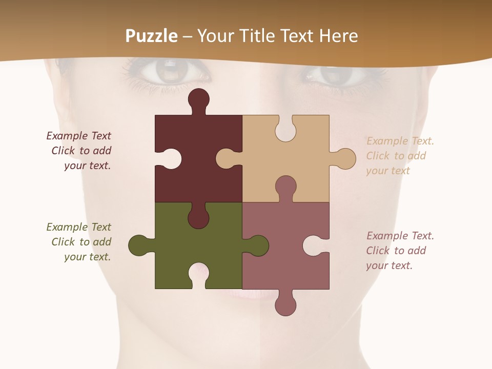 Lips Beautiful Face PowerPoint Template