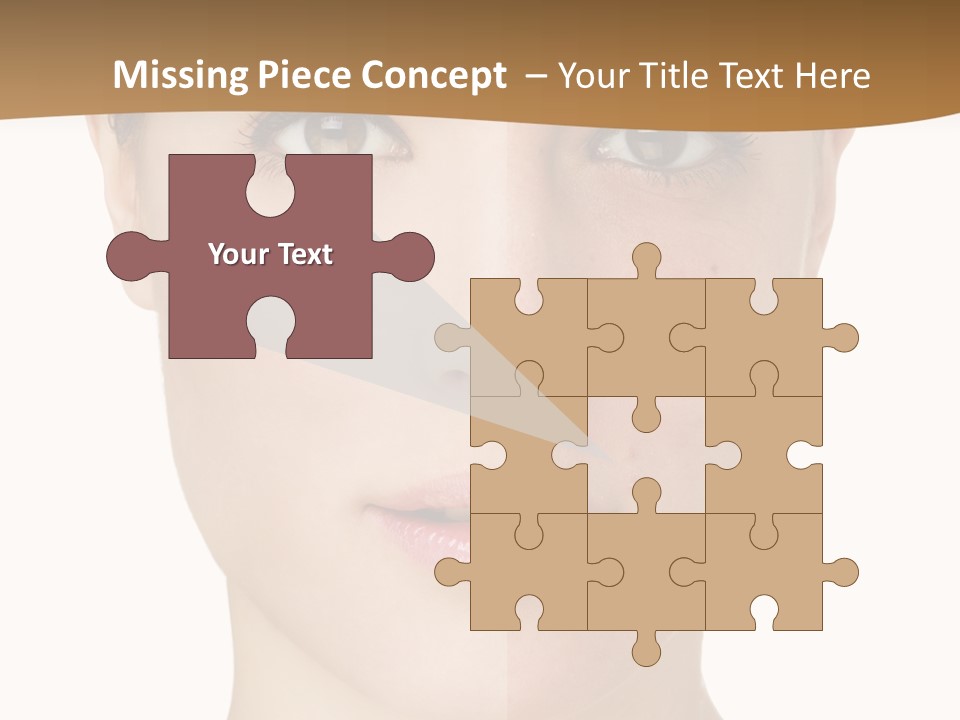 Lips Beautiful Face PowerPoint Template