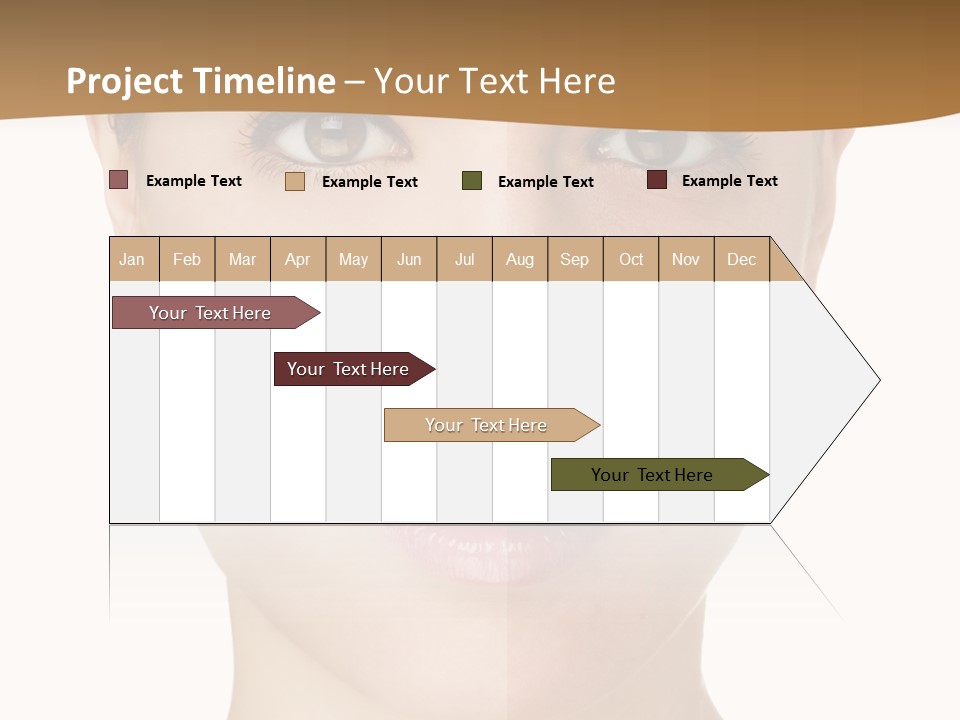 Lips Beautiful Face PowerPoint Template