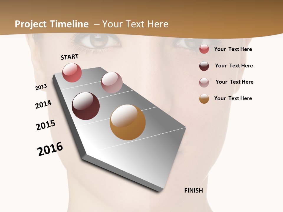 Lips Beautiful Face PowerPoint Template