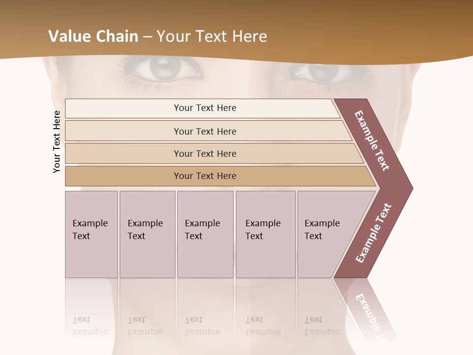 Lips Beautiful Face PowerPoint Template