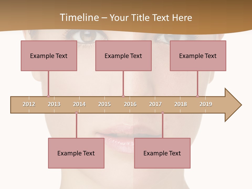 Lips Beautiful Face PowerPoint Template