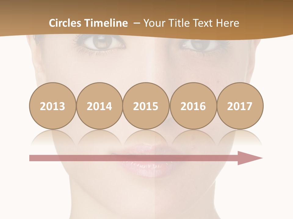 Lips Beautiful Face PowerPoint Template
