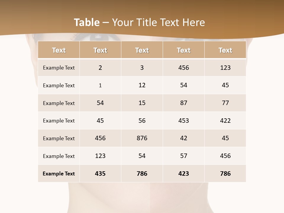 Lips Beautiful Face PowerPoint Template