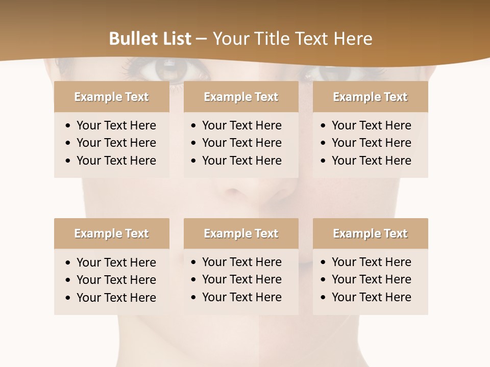 Lips Beautiful Face PowerPoint Template