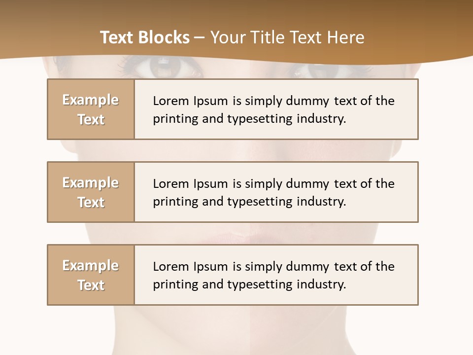 Lips Beautiful Face PowerPoint Template