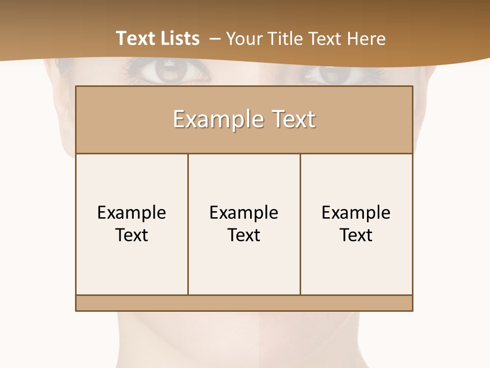 Lips Beautiful Face PowerPoint Template