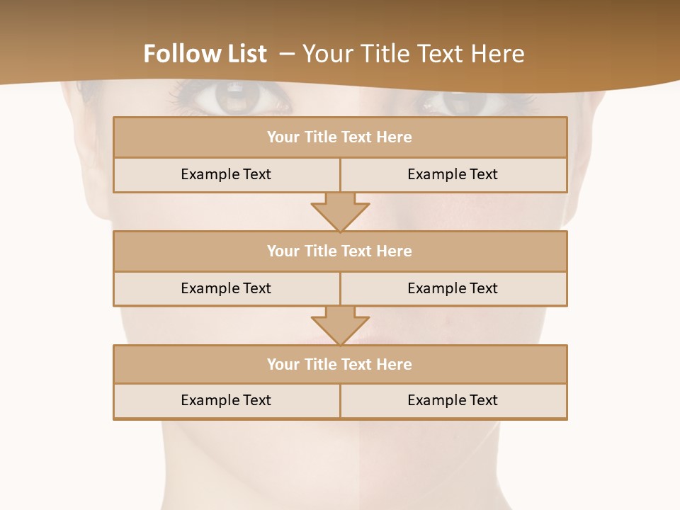 Lips Beautiful Face PowerPoint Template