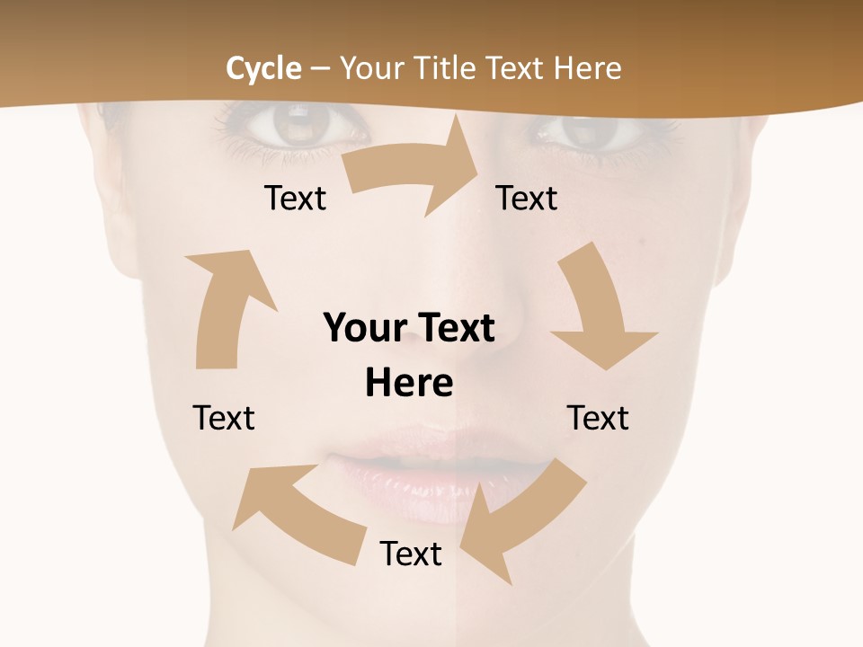 Lips Beautiful Face PowerPoint Template