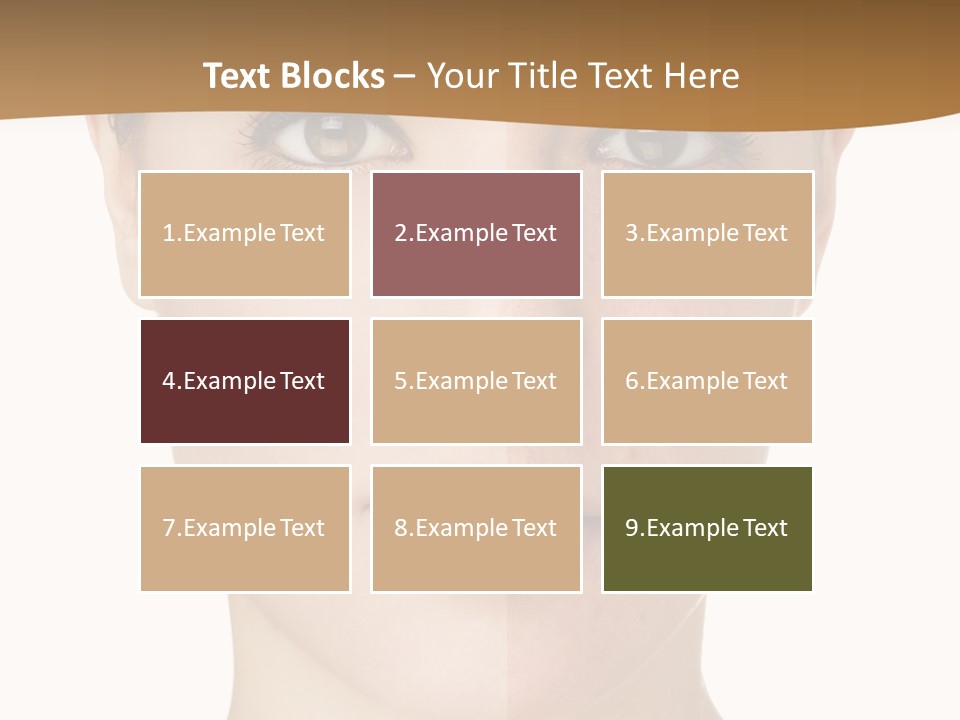 Lips Beautiful Face PowerPoint Template