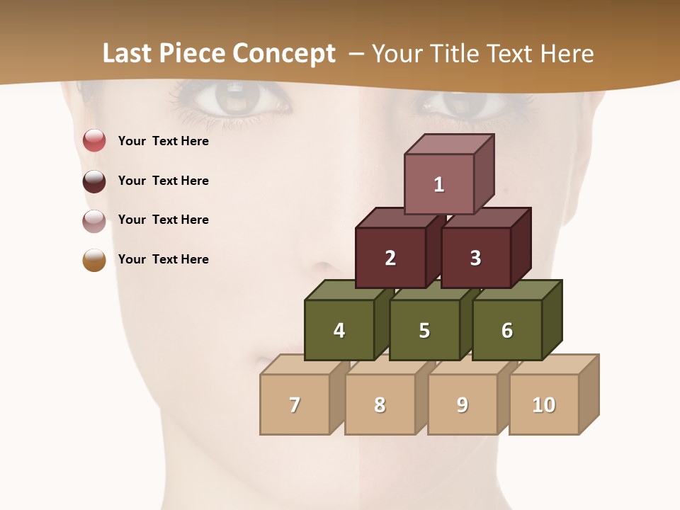 Lips Beautiful Face PowerPoint Template