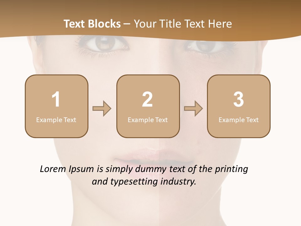 Lips Beautiful Face PowerPoint Template