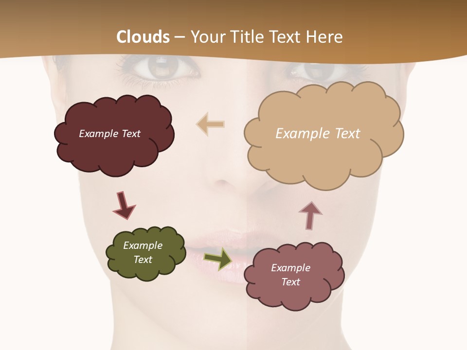 Lips Beautiful Face PowerPoint Template