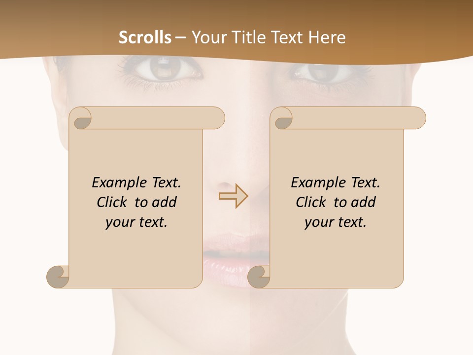 Lips Beautiful Face PowerPoint Template