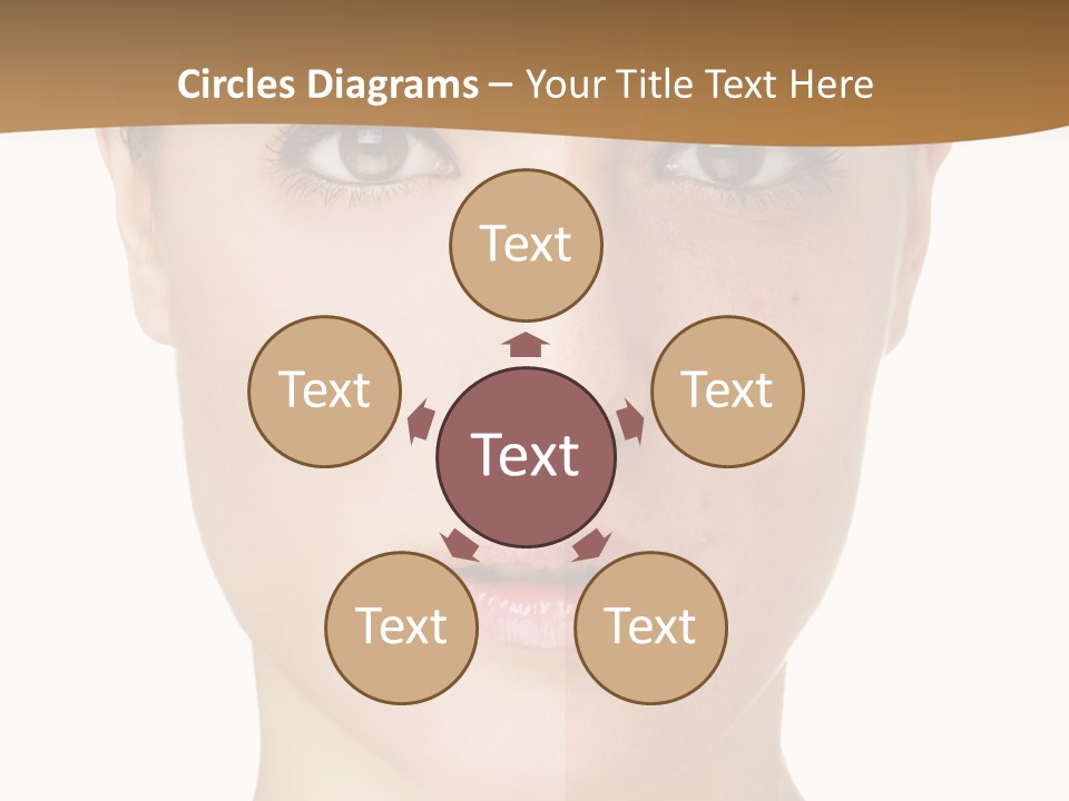 Lips Beautiful Face PowerPoint Template