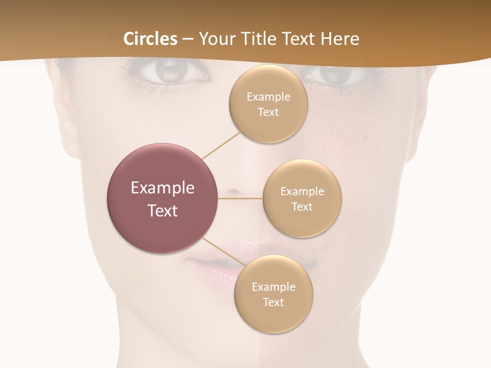 Lips Beautiful Face PowerPoint Template